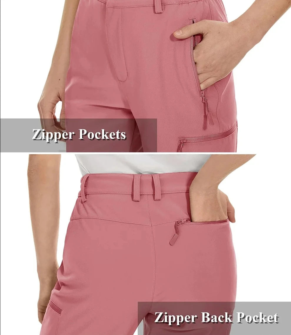 Windproof Winter Fleece Lined Golf Trousers