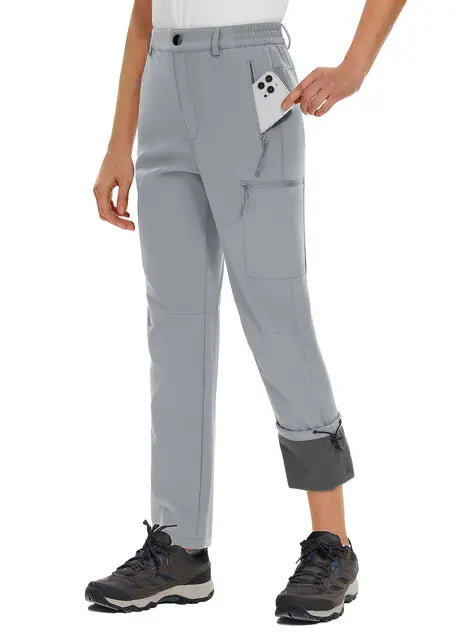 Windproof Winter Fleece Lined Golf Trousers