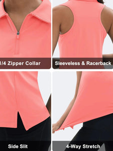 Racerback Sleeveless Golf Polo Shirt