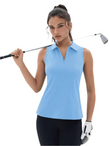 Racerback Sleeveless Golf Polo Shirt