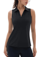 Racerback Sleeveless Golf Polo Shirt