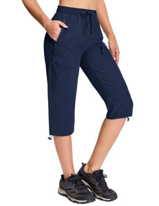 Elastic Waist Quick Dry Capri Golf Pants