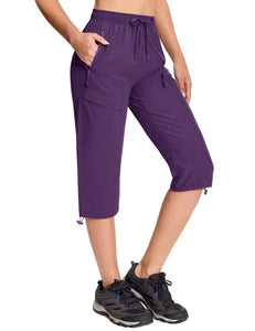 Elastic Waist Quick Dry Capri Golf Pants