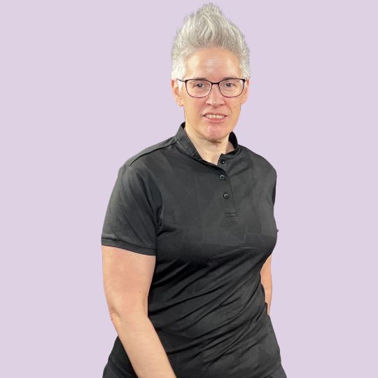 Geometric Black Mock Neck Polo - Womensgolfgear