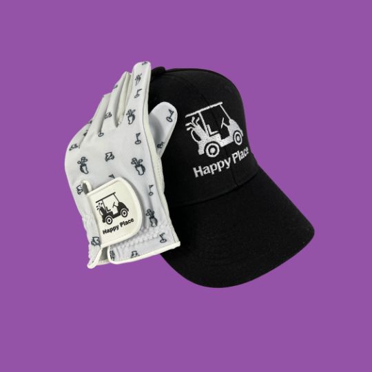 Happy Place Cap & Glove Combo - Womensgolfgear
