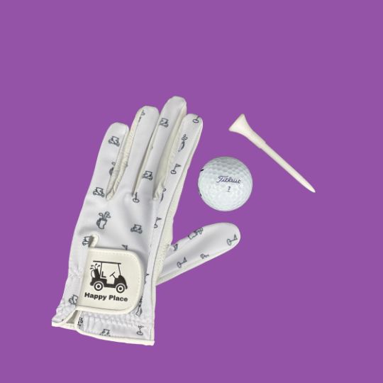 Happy Place Golf Glove - Womensgolfgear